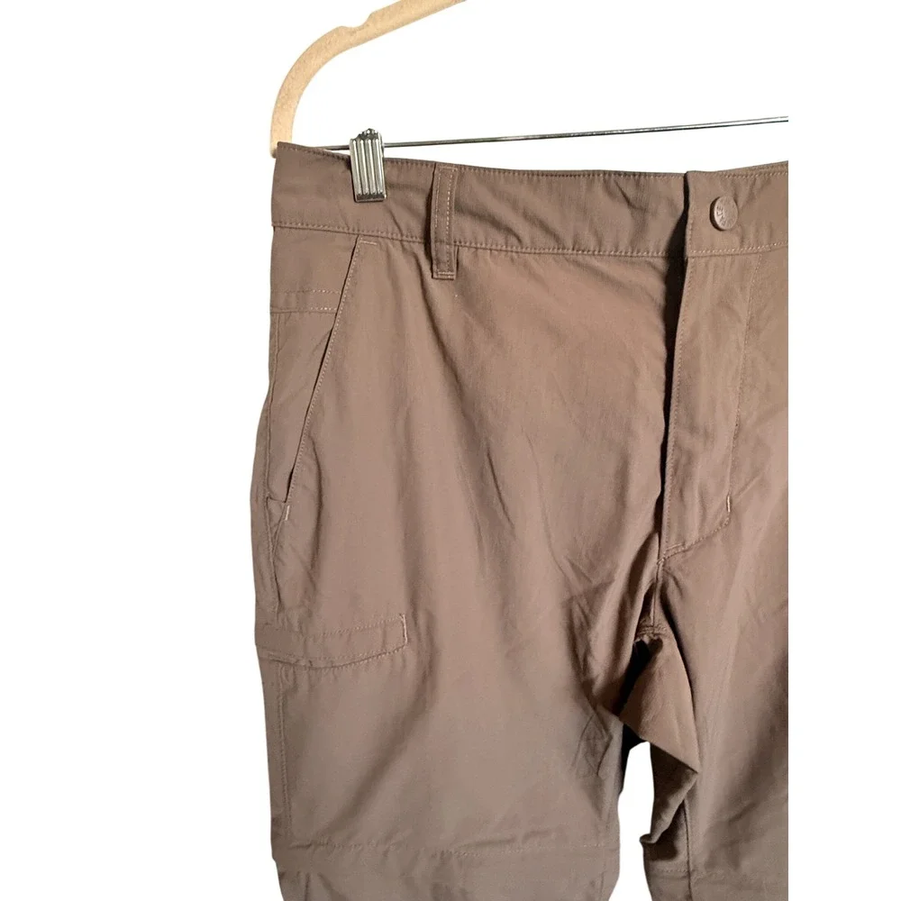 The North Face 34 Short Convertible Hiking Pants Gorpcore Trail Outdoor Brown